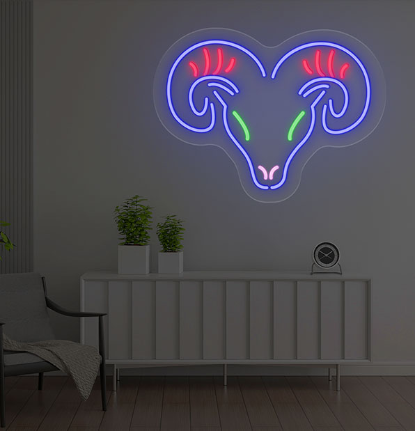 Aries Neon Sign